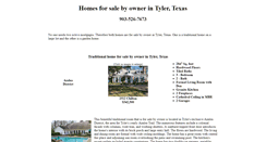 Desktop Screenshot of homesforsalebyownerintylertexas.kadeefarm.com